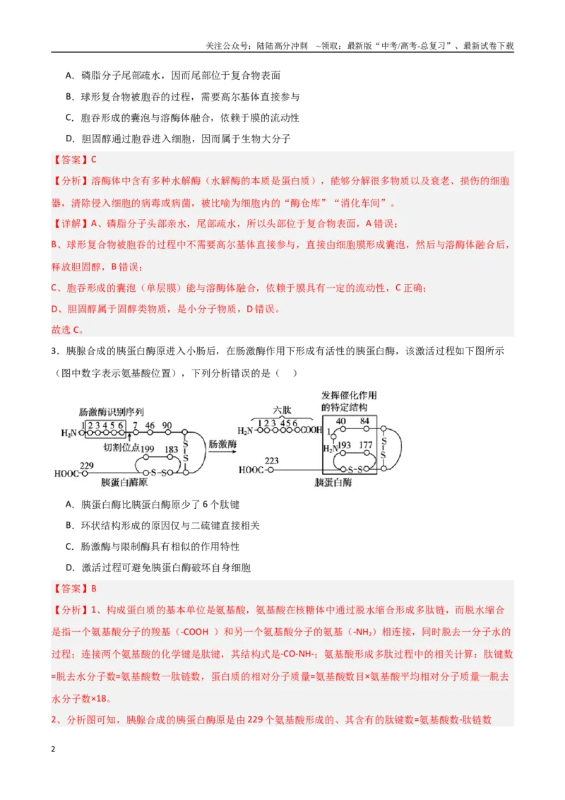 《生物（河南卷）（全解全析）_06-生物-高考总复习_专项复习_2025年_2025年高考第一二三次模拟卷（多地区）生物_2025年高考生物第三次模拟考试21套_生物（河南卷）_生物（河南卷）》第2页预览