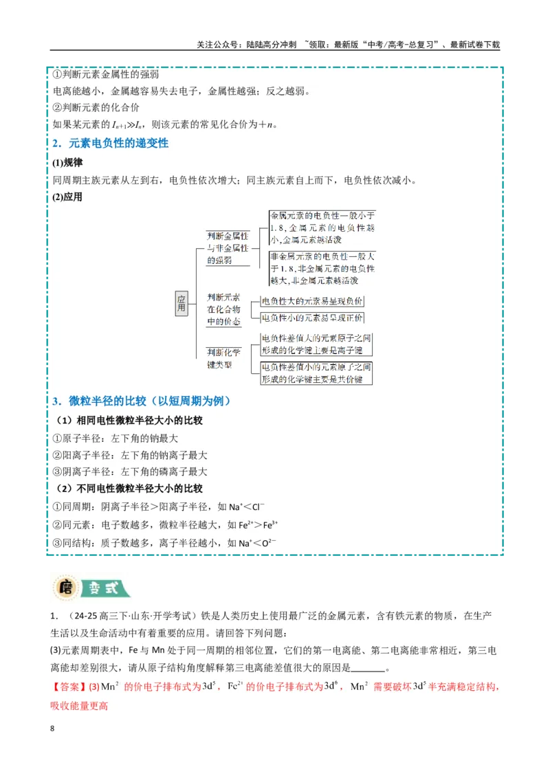 《大题05物质结构与性质综合题（逐空突破）（教师版）_05-化学-高考总复习_专项复习_2025年_2025年高考化学大题突破+限时集训（新高考通用）》第8页预览