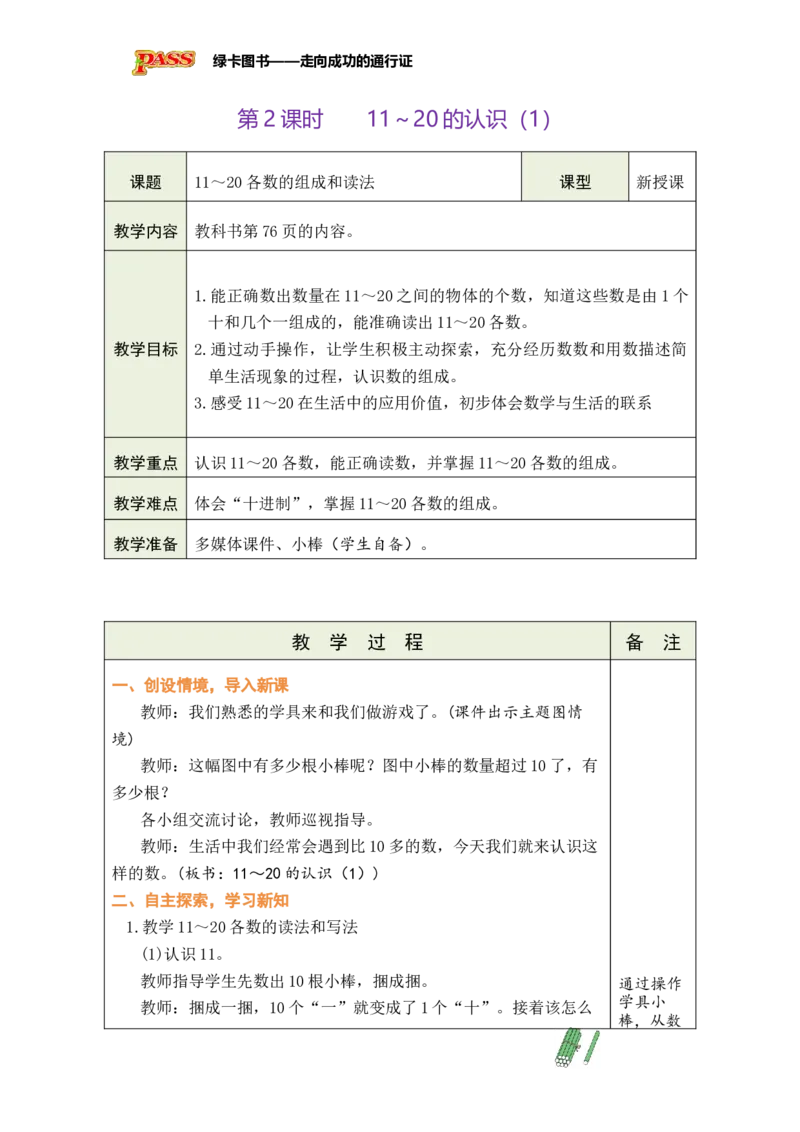 《第2课时11~20的认识（1）_26秋小学初中各机构教辅大合集（一本、教材帮、阳光同学、王朝霞、实验班、小典中点、上分卷、白欧、课堂笔记等等）_26秋小学教辅资料_1526秋课件教案》第1页预览