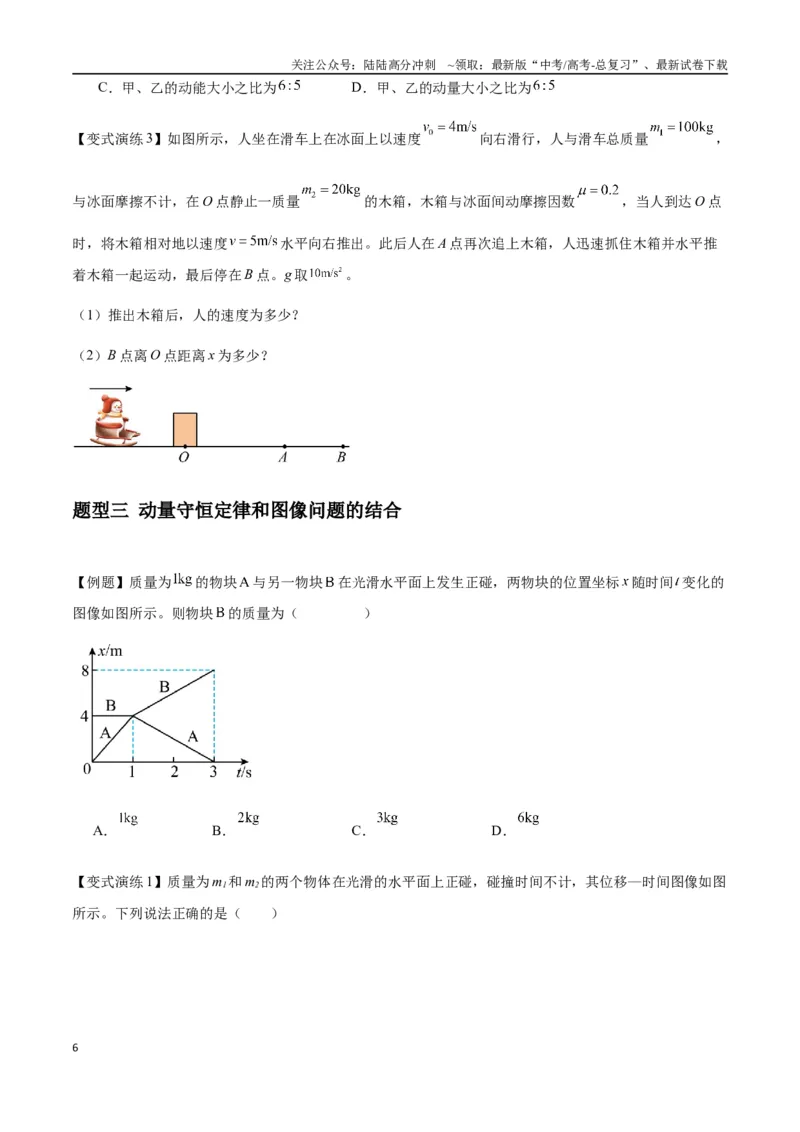 《专题15动量守恒定律及其应用（学生版）_04-物理-高考总复习_专项复习_2025年_2025年高中高考物理模型与方法_资料_7高考热点题型归类（一轮）》第6页预览