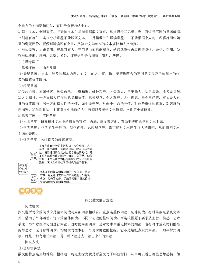 《专题14探究散文的丰富意蕴（讲义）-2024年高考语文二轮复习讲练测（新教材新高考）_二轮复习_2024年_2024年高考语文二轮复习讲练测（新教材新高考）_配套讲义》第3页预览