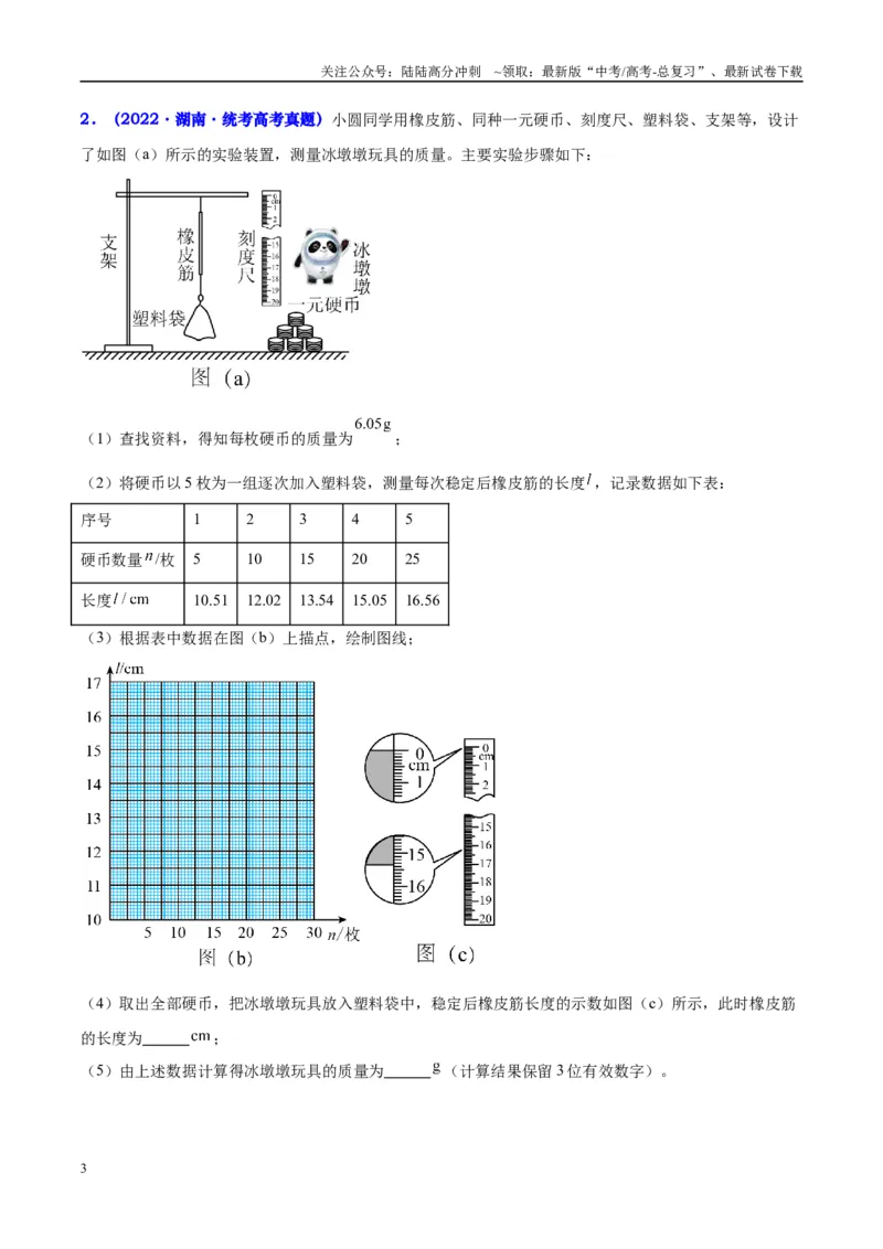 《方法04含弹簧弹力实验不同的装置对比及图像数据的处理方法（原卷版）_04-物理-高考总复习_专项复习_2024年_2024年高考物理实验攻略创新方法大全例题讲解全国通用》第3页预览