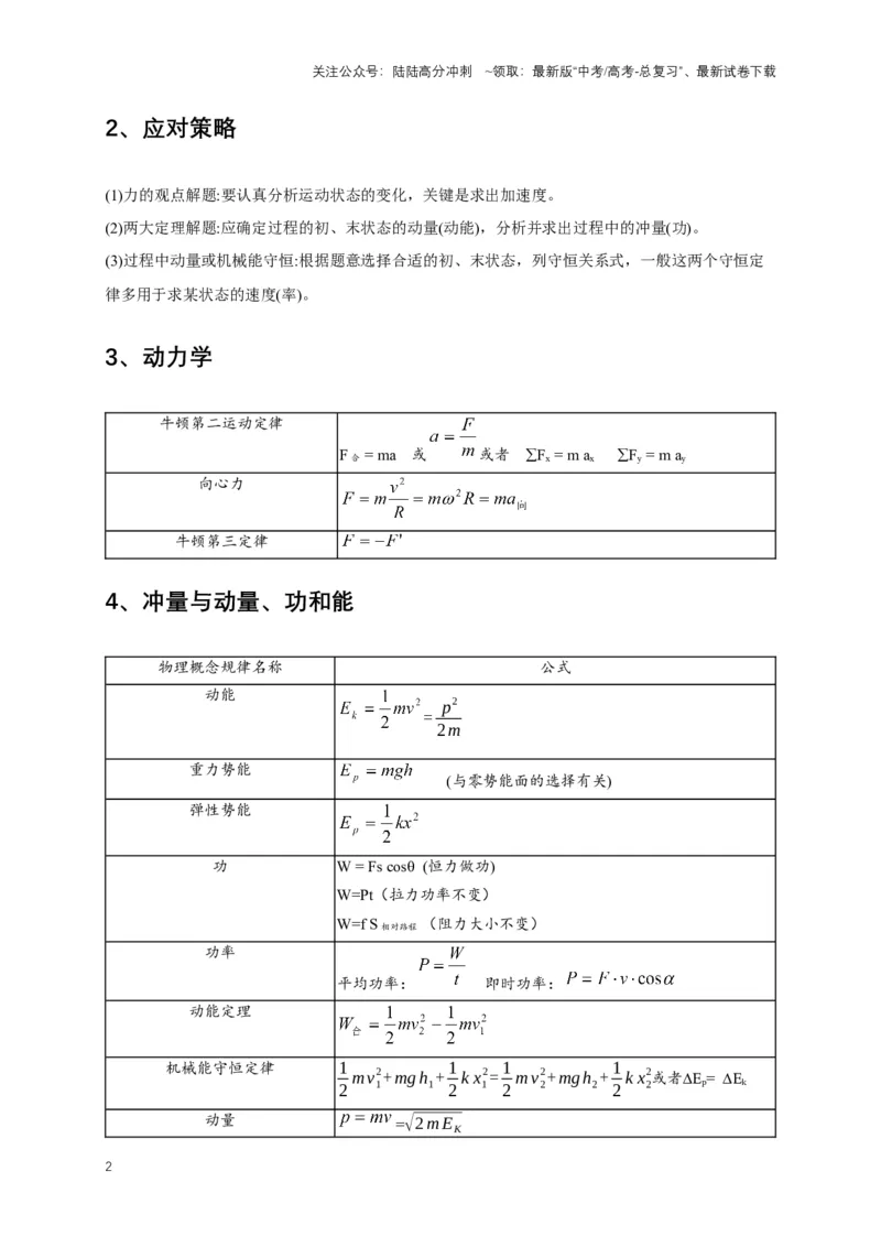 《秘籍7力学三大观点的综合应用问题（解析版）_04-物理-高考总复习_专项复习_2025年_2025年高考物理压轴题练习_高考物理压轴题专项通关秘籍》第2页预览