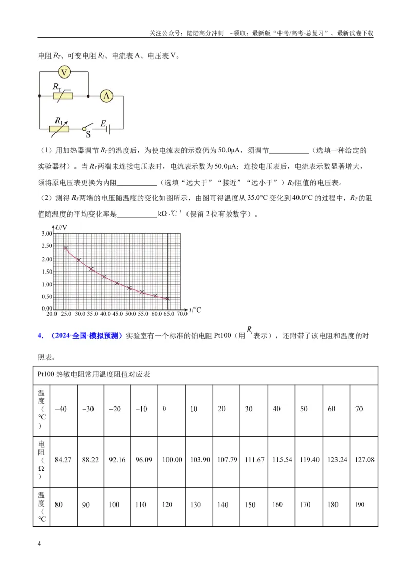《方法10不同传感器的特点及设计自动化控制的方法（原卷版）_04-物理-高考总复习_专项复习_2024年_2024年高考物理实验攻略创新方法大全例题讲解全国通用_高考物理实验方法大全11份》第4页预览
