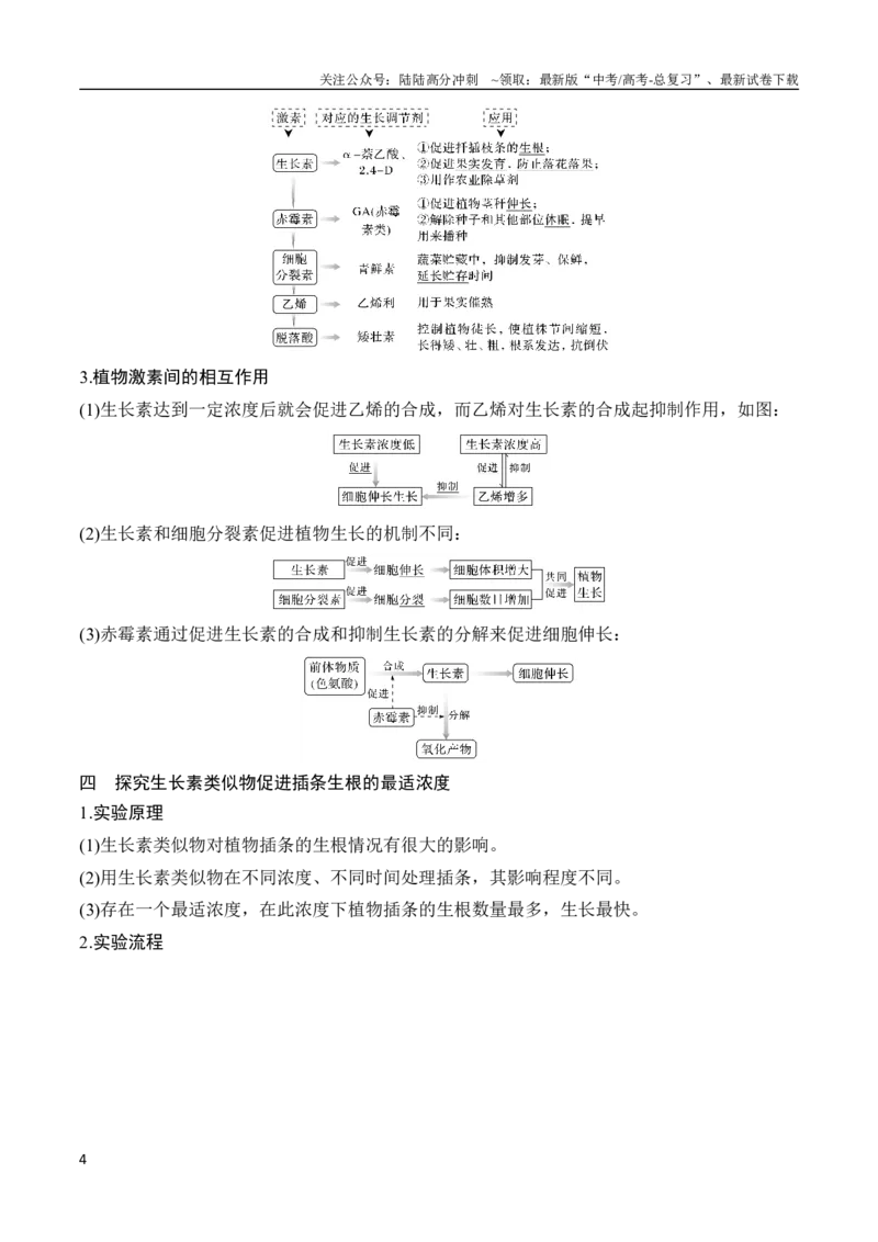 《专题11植物激素（教师版）_06-生物-高考总复习_专项复习_2024年_2024年高考生物总复习核心题型解读与全攻略新教材_资料》第4页预览