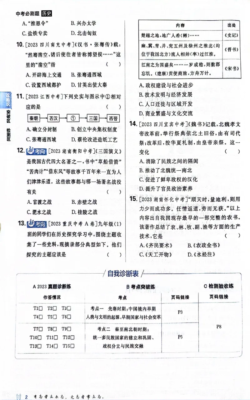 《历史真题.诊断自查版_2、2025初中必刷题合集_初中必刷题23+24+25上册_24初中必刷题上册+下册全_可信网络等多个文件_历年必刷题和24上册_2024版_中考总复习必刷题合订本_中考必刷题历史》第10页预览