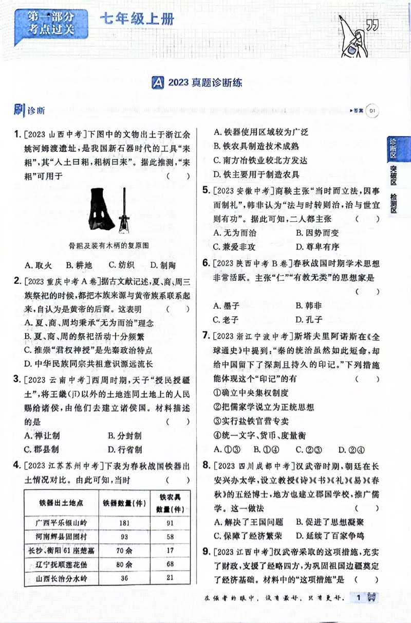 《历史真题.诊断自查版_2、2025初中必刷题合集_初中必刷题23+24+25上册_24初中必刷题上册+下册全_可信网络等多个文件_历年必刷题和24上册_2024版_中考总复习必刷题合订本_中考必刷题历史》第9页预览