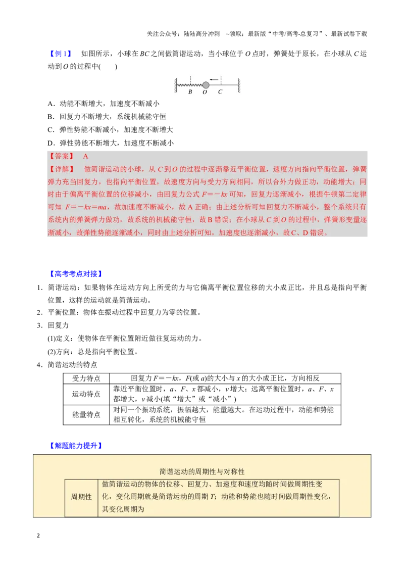 《第16讲机械振动机械波（三大题型）（举一反三）（教师版）_04-物理-高考总复习_专项复习_2025年_2025年高考物理举一反三系列（新高考通用）_资料》第2页预览
