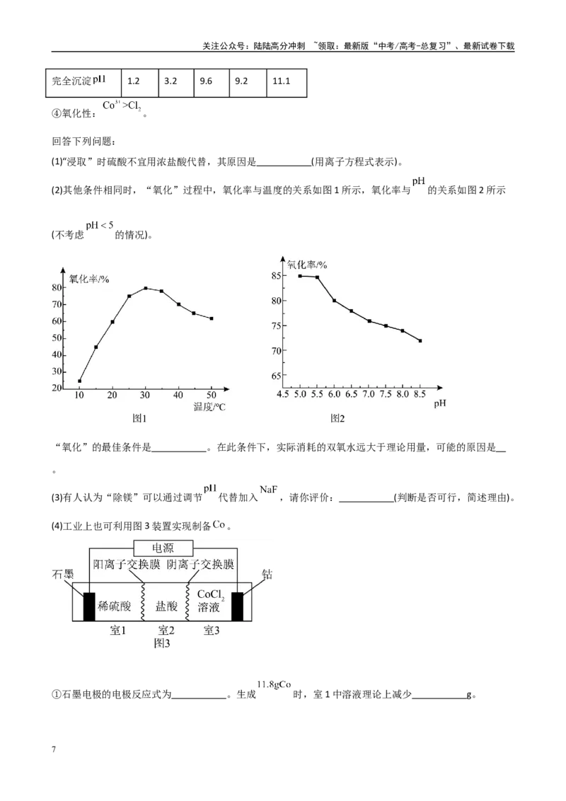《大题01化工流程综合题（分类过关）（学生版）_05-化学-高考总复习_专项复习_2025年_2025年高考化学大题突破+限时集训（黑吉辽蒙专用）》第7页预览