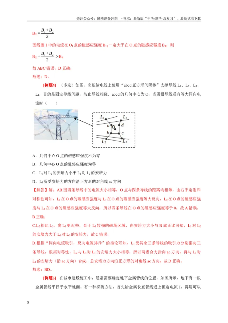 《专题19磁场对电流的作用（解析版）_04-物理-高考总复习_专项复习_2024年_2024高考物理三轮冲刺复习热点知识讲练题型归纳练_资料》第5页预览