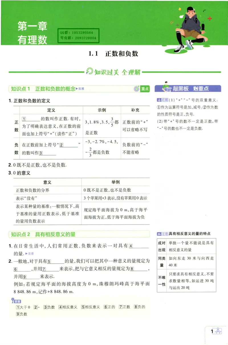 《2027《理想树•必刷题7上》数学(RJ)狂K重点_2027版初中《必刷题》7年级上册（数学）（人教版）(1)》第4页预览
