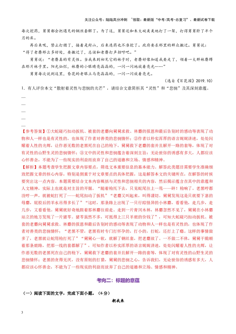 《第06讲探究主旨意蕴（练习）（教师版）_一轮复习_2025年_2025年高考语文一轮复习讲义+练习+课件（新教材新高考）_小说阅读》第3页预览