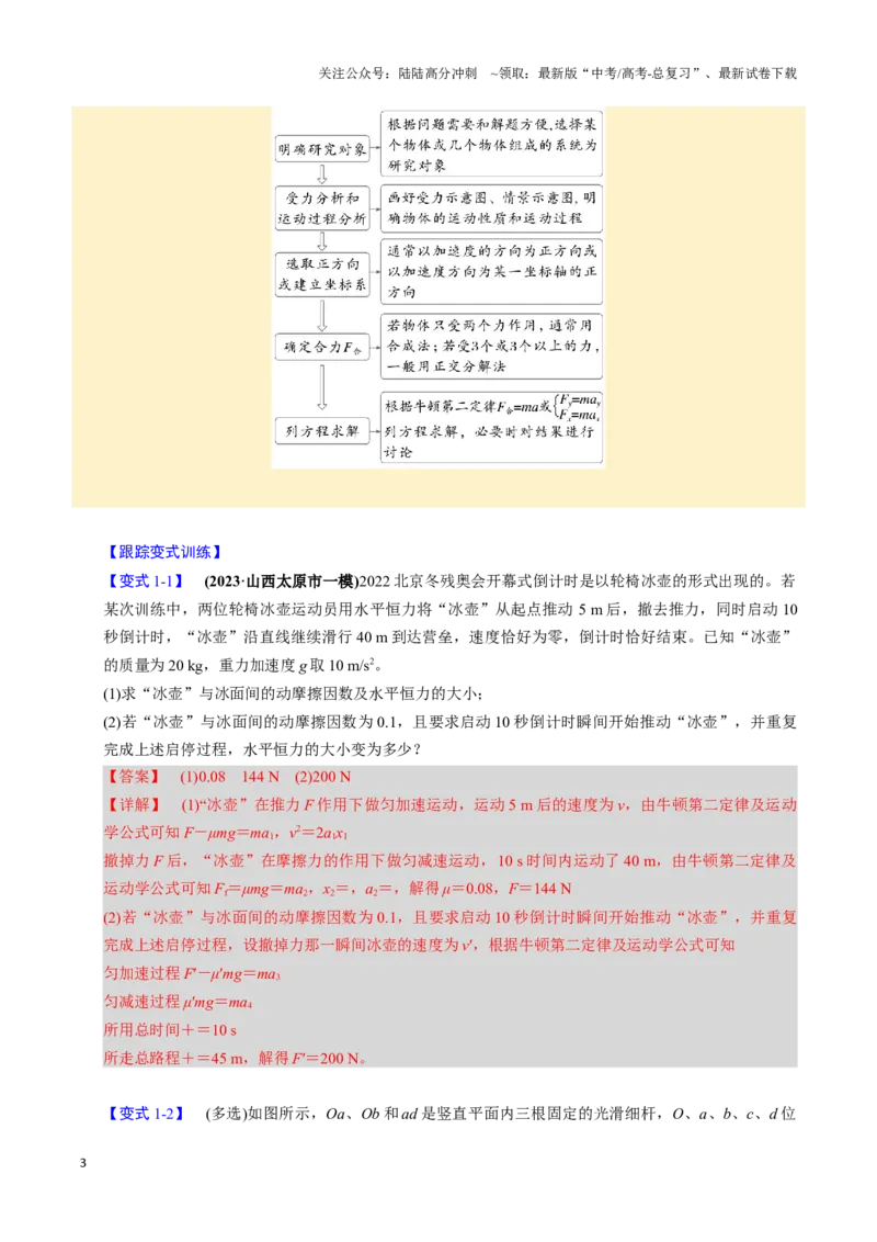《第08讲牛顿第二定律的基本应用（四大题型）（举一反三）（教师版）_04-物理-高考总复习_专项复习_2025年_2025年高考物理举一反三系列（新高考通用）_资料》第3页预览