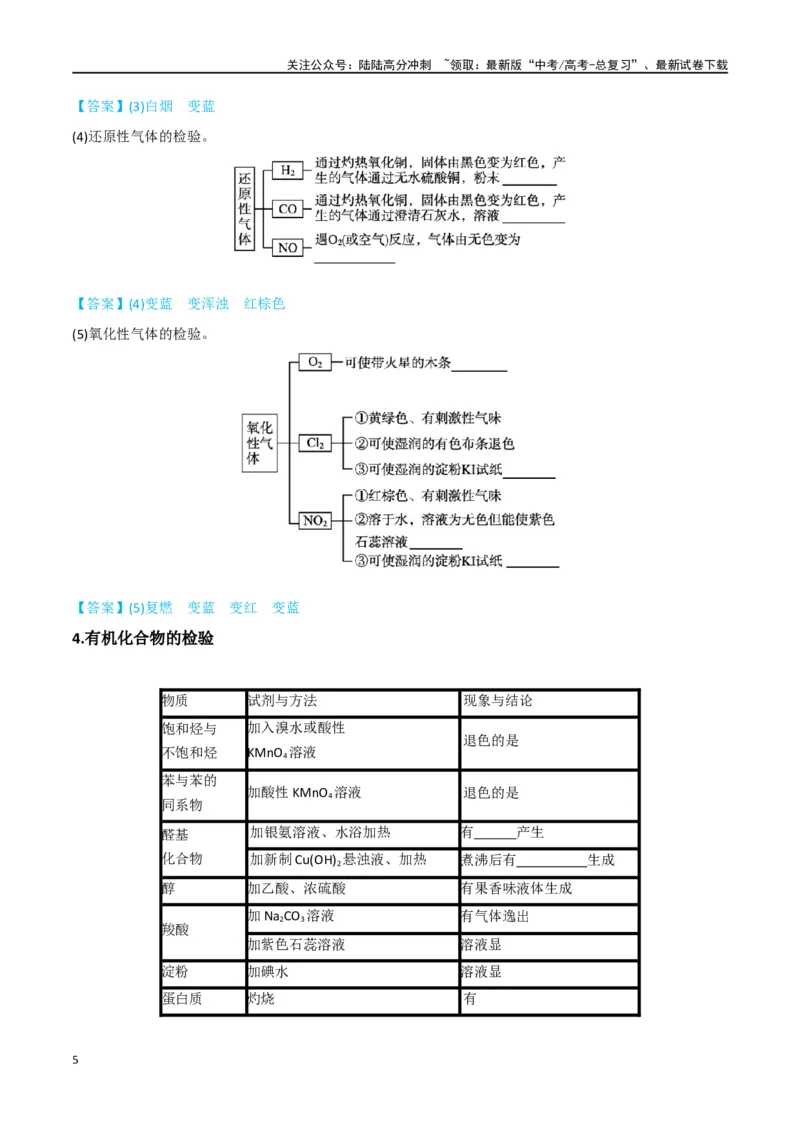 《升级版微专题43常见物质的分离、提纯和鉴别-（解析版）(全国版)_05-化学-高考总复习_一轮复习_2024年_2024年高考化学一轮复习考点微专题_资料》第5页预览
