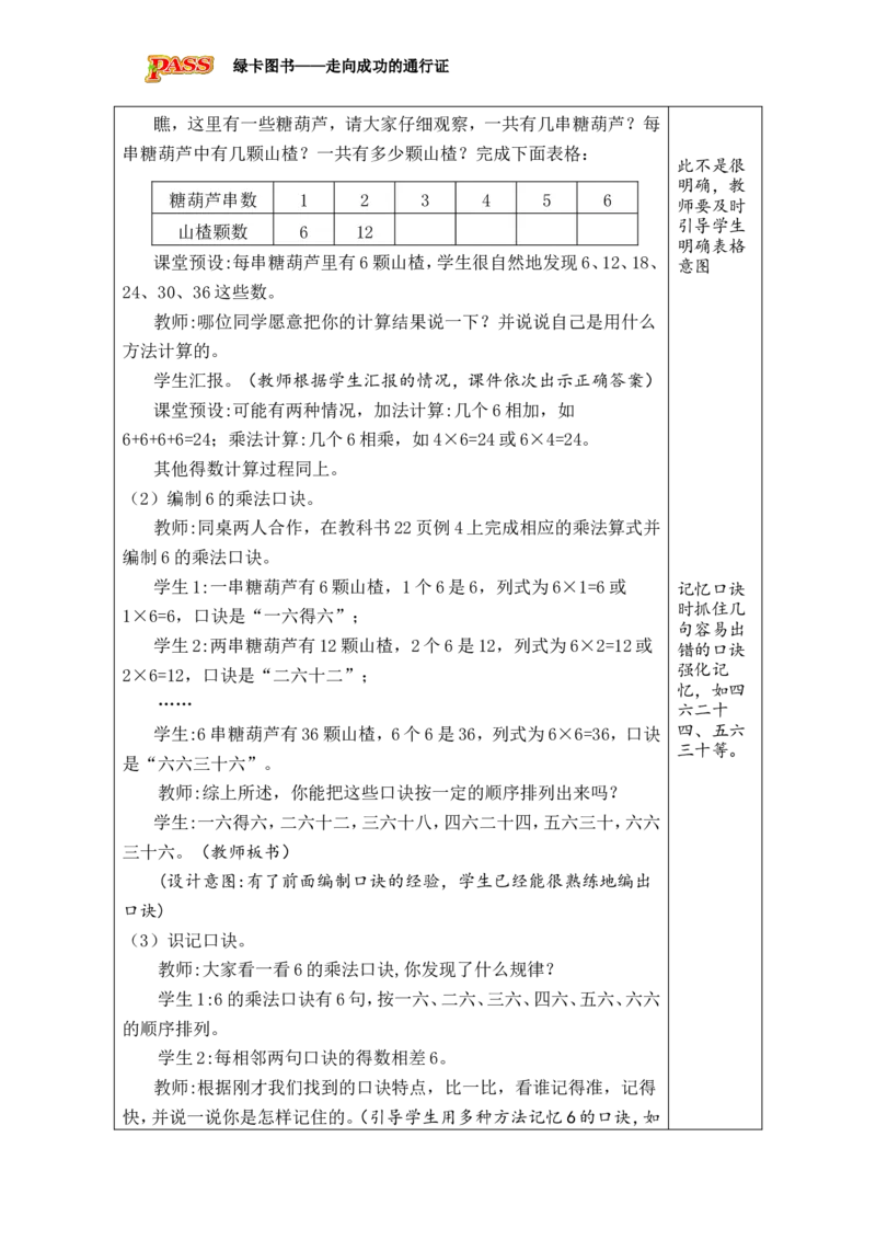 《第4课时6的乘法口诀_26秋小学初中各机构教辅大合集（一本、教材帮、阳光同学、王朝霞、实验班、小典中点、上分卷、白欧、课堂笔记等等）_26秋小学教辅资料_1526秋课件教案》第2页预览