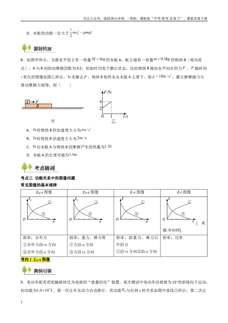 《考点24机械能守恒定律功能关系和能量守恒定律 （核心考点精讲精练）（学生版）_04-物理-高考总复习_一轮复习_2025年_2025年高考物理一轮复习考点精讲精练（新高考通用）》第7页预览
