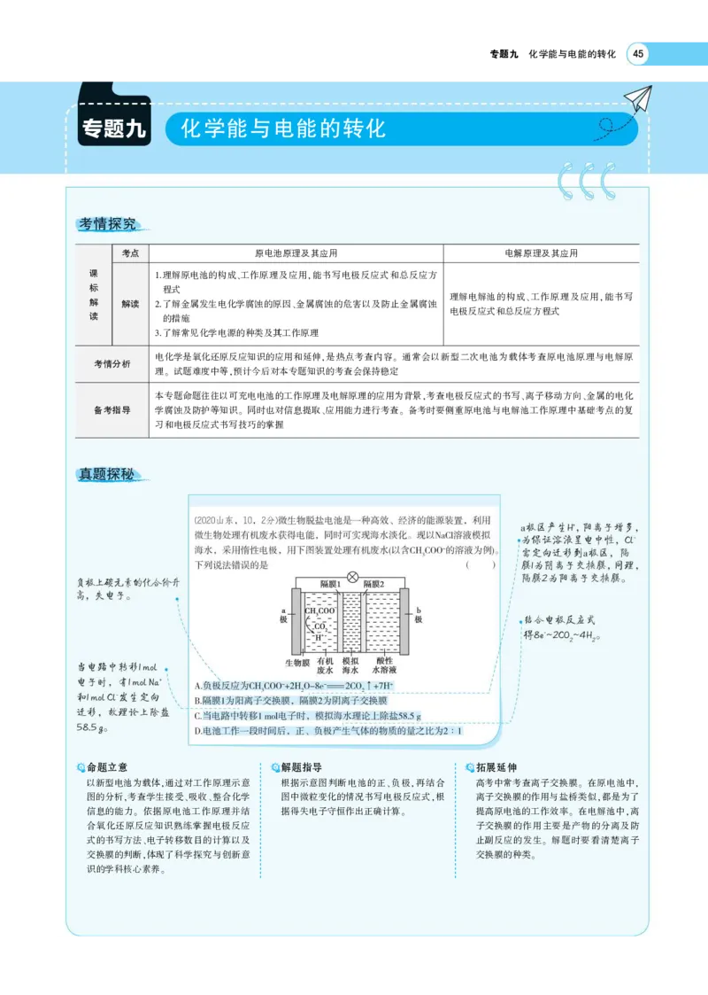 《1_7.专题考点精析(1)_2023版教学资源包_2023版新高考版选考总复习化学5·3A版_11_专题十一化学反应与电能_7_专题考点精析》第1页预览