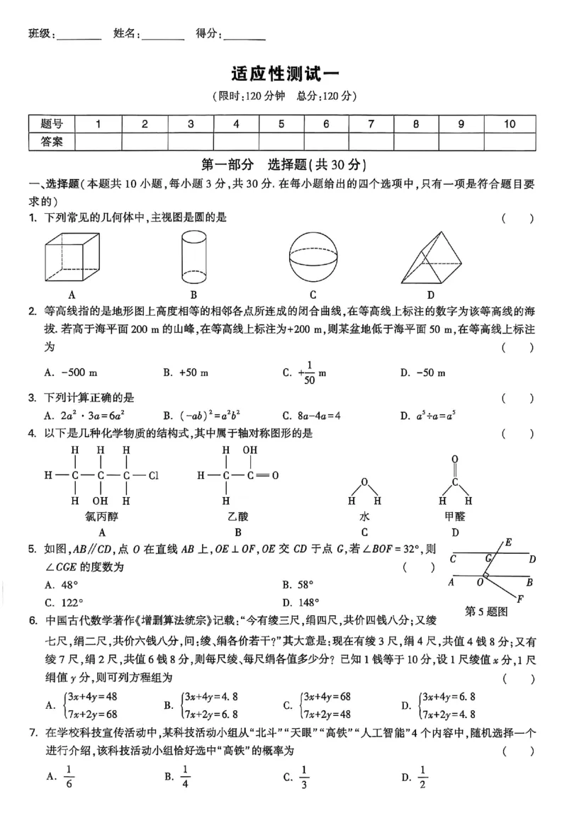 《2026《万唯中考•试题研究》数学(辽宁)适应性测试+仿真性_2026版《万维中考试题研究》多省合集_2026版《万唯中考-试题研究》辽宁语数英物化_2026《万唯中考•试题研究》数学(辽宁)》第1页预览