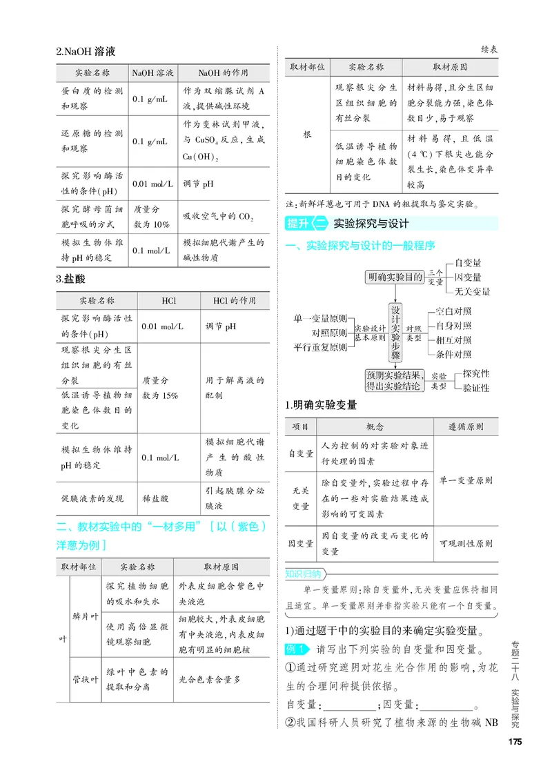 《1_28-专题二十八　实验与探究（教参电子书—知识讲解）_2024版教学资源包_2024版.新高考版生物.5·3A版_28_专题二十八实验与探究_4_PDF教参电子书》第5页预览
