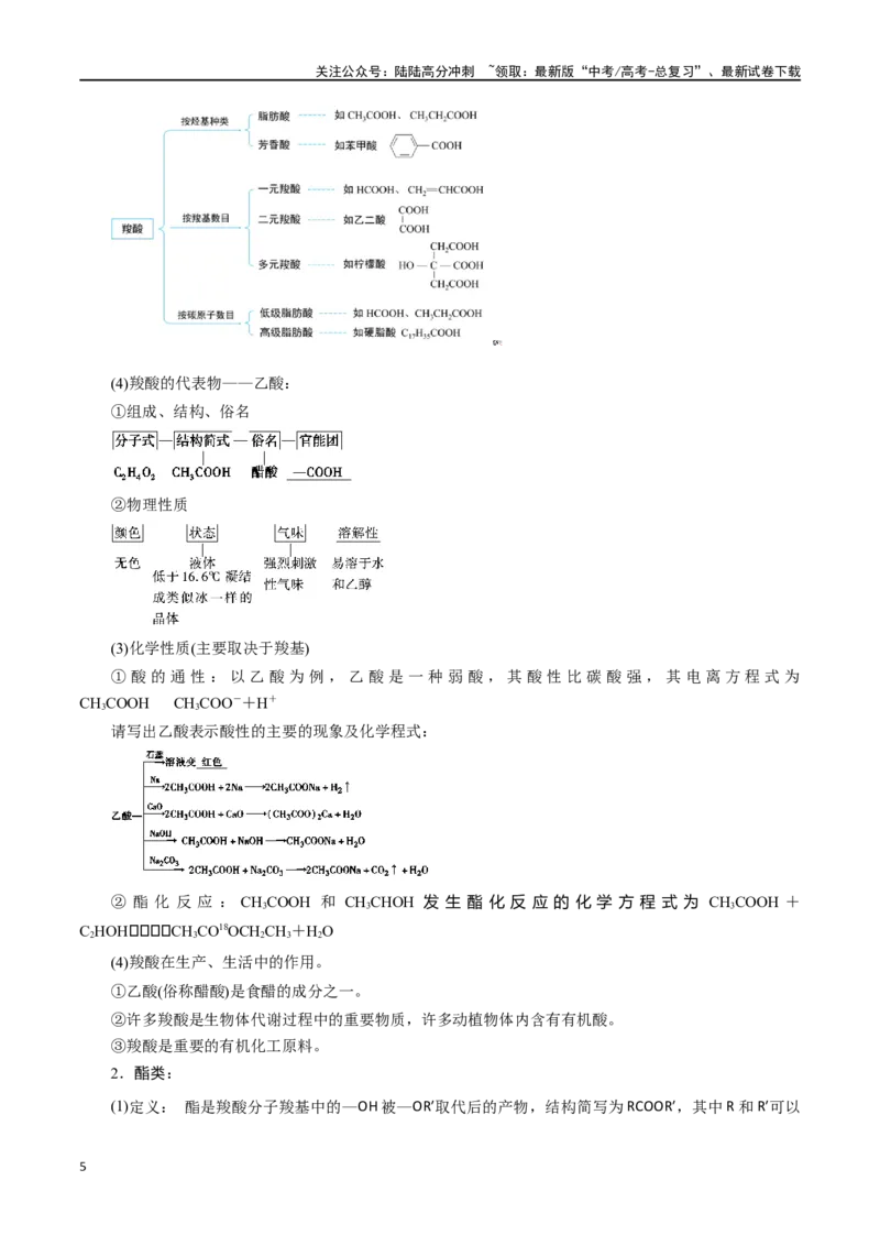 《第42讲醛、酮、羧酸、酯、酰胺（讲义）-（解析版）_05-化学-高考总复习_一轮复习_2024年_2024年高考化学一轮复习讲义+分层练习_资料》第5页预览