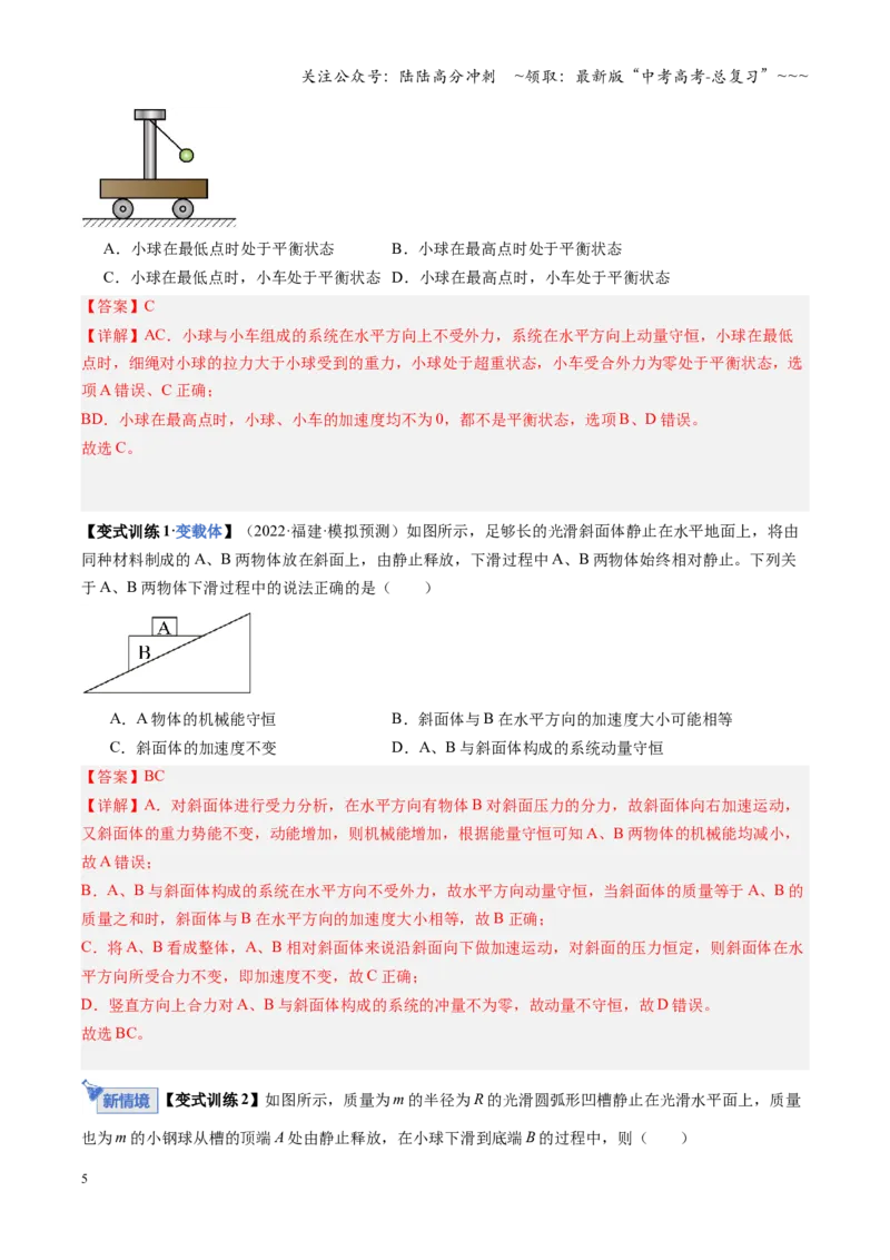 《第24讲动量守恒定律（复习讲义）（福建专用）（教师版）_04-物理-高考总复习_一轮复习_2026年-物理高考一轮复习_2026年高考物理一轮课件+讲义+练习（福建专用）-G328》第5页预览