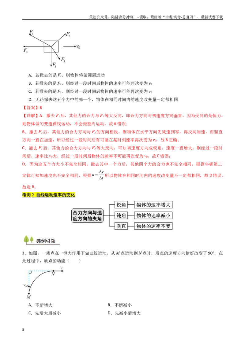《考点14曲线运动运动的合成与分解（核心考点精讲精练）（教师版）_04-物理-高考总复习_一轮复习_2025年_2025年高考物理一轮复习考点精讲精练（新高考通用）》第3页预览