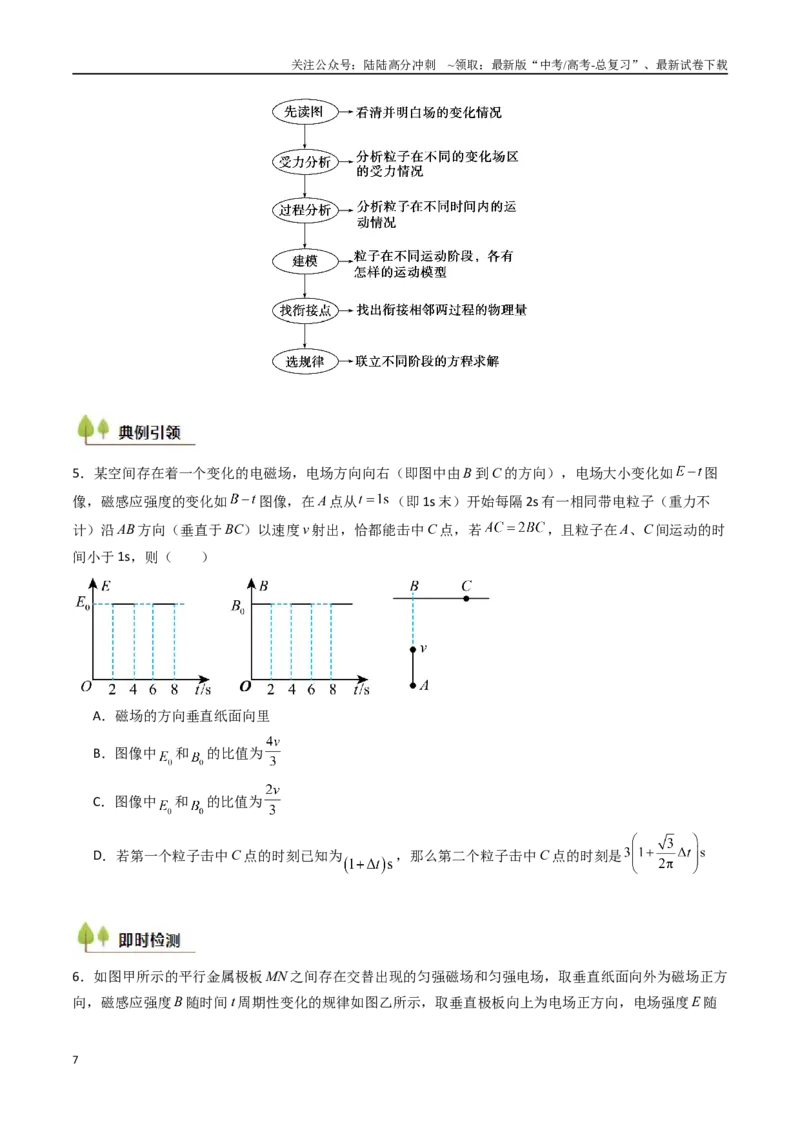 《考点45带电粒子在复合场中的运动（核心考点精讲精练）（学生版）_04-物理-高考总复习_一轮复习_2025年_2025年高考物理一轮复习考点精讲精练（新高考通用）》第7页预览