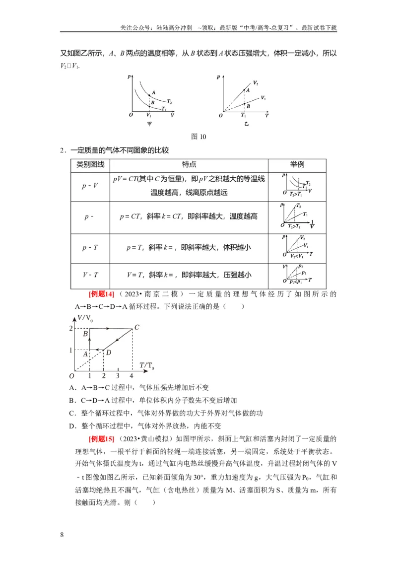 《第32讲　固体、液体与气体（原卷版）_04-物理-高考总复习_一轮复习_2024年_2024年高考物理一轮复习考点精讲精练巩固全国通用_资料》第8页预览