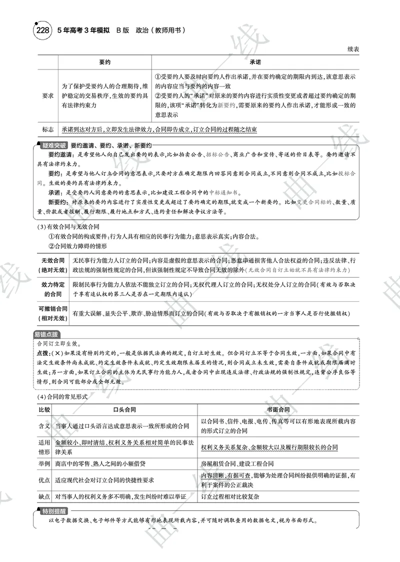《1_132025版5·3B版新高考版专题十三民事权利与义务PDF_2025版教学资源包_（总复习系列）2025版《5年高考3年模拟》新高考版B版（⭐全科）_2025版.新高考新教材版.选考总复习.政治.5·3B版》第6页预览