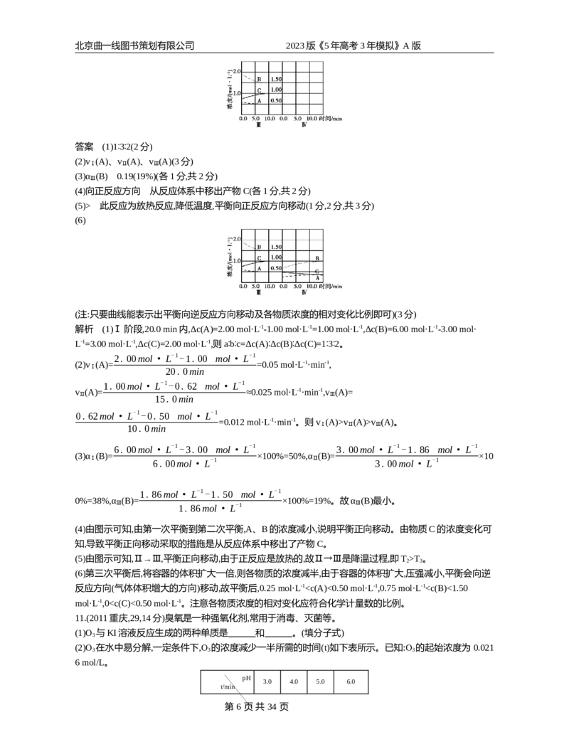《1_专题12(1)_2023版教学资源包_2023版新高考版选考总复习化学5·3A版_12_专题十二化学反应速率和化学平衡_4_10年高考真题分类题组》第6页预览