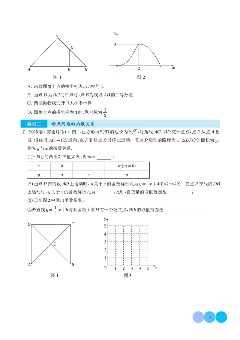 《2025《中考热点题型•动点问题》(原卷版)_2025中考数学题型解题分类专题合集_2025《中考热点题型•动点问题》》第4页预览