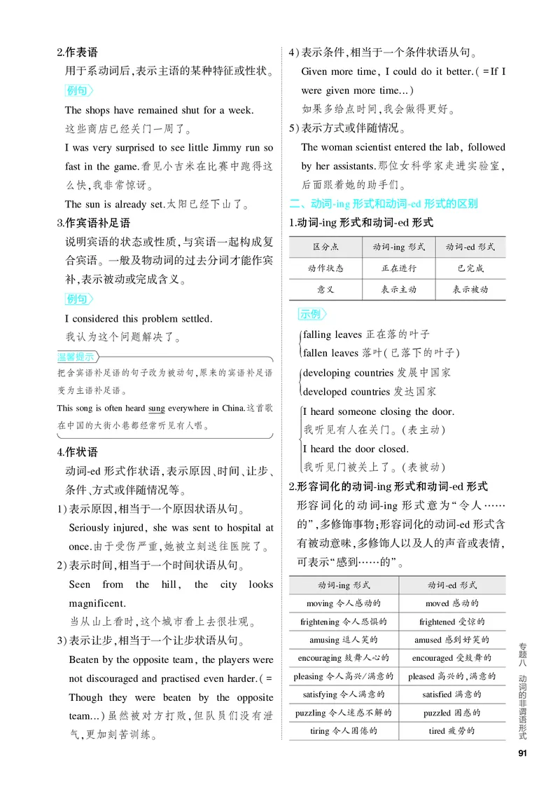 《1_2.PDF教参电子书——基础讲练册_2024版教学资源包_2024版.新高考版英语.5·3A版_8_专题八动词的非谓语形式_2_PDF教参电子书》第6页预览