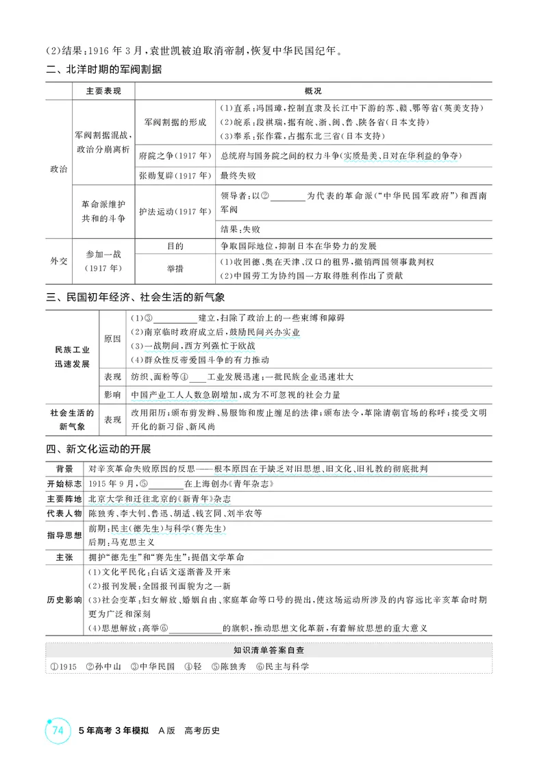 《1_06-第六单元　辛亥革命与中华民国的建立_2026版教学资源包_202653高考总复习A版_湖南版_2026版.湖南版.选考总复习.历史.5·3A版_二、教师用书PDF_必修中外历史纲要（上）_2_精讲册PDF》第4页预览