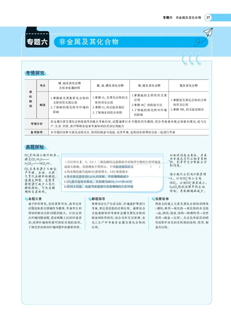 《1_7.专题考点精析(1)_2023版教学资源包_2023版新高考版选考总复习化学5·3A版_6_专题六非金属及其化合物_7_专题考点精析》第1页预览