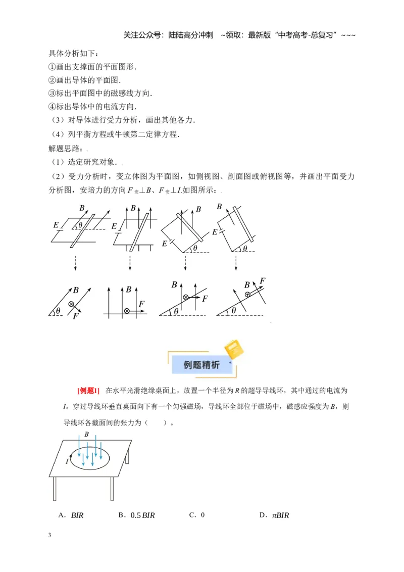 《第21讲磁场的描述磁场对电流的作用（教师版）_04-物理-高考总复习_一轮复习_2026年-物理高考一轮复习_2026年高考物理一轮复习考点精讲精练（全国通用）-G346_资料_2026版》第3页预览