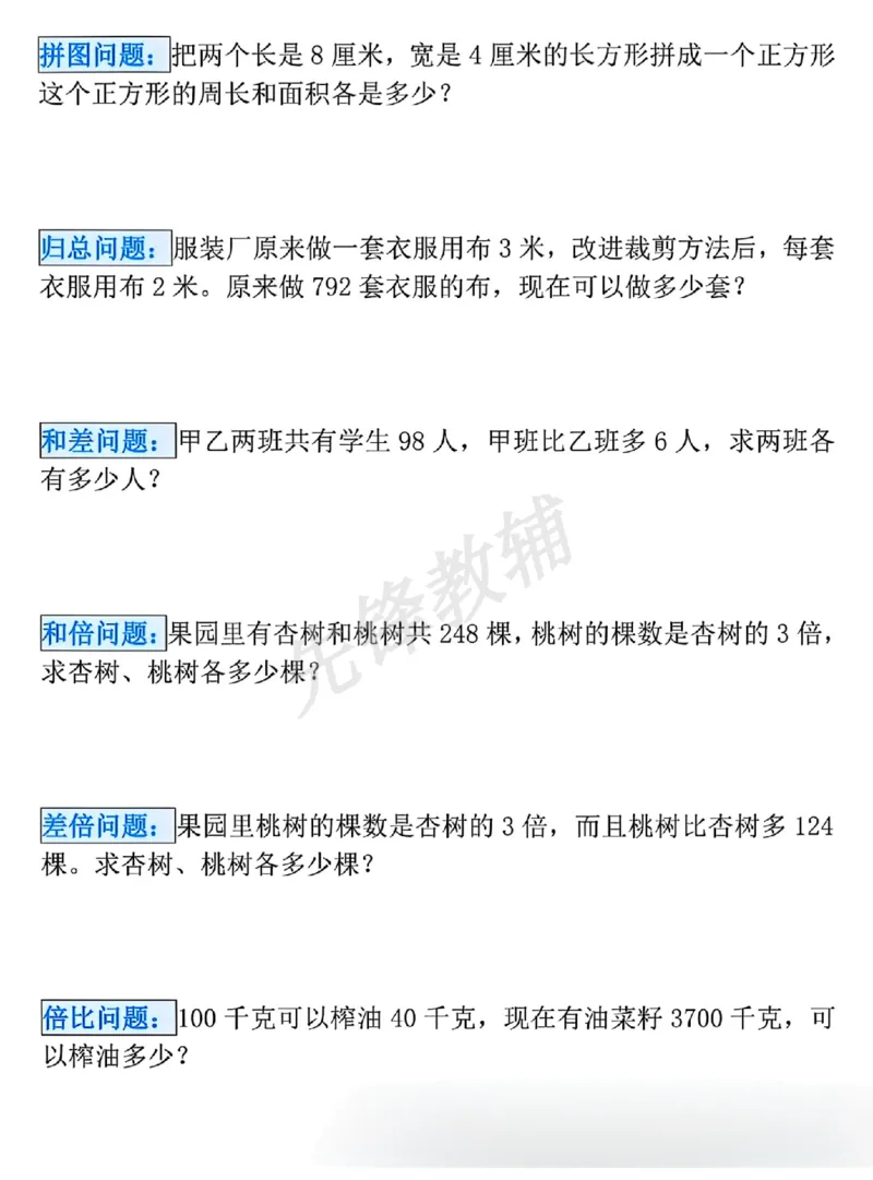 《三年级（下）数学易错思维应用题_3年级下册同步教辅_3下-数学_三下数学通用专项+练习》第2页预览