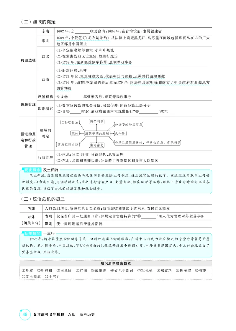 《1_04-第四单元　明清中国版图的奠定与面临的挑战_2026版教学资源包_202653高考总复习A版_广东版_2026版.广东版.选考总复习.历史.5·3A版_二、教师用书PDF_必修中外历史纲要（上）_2_精讲册PDF》第3页预览