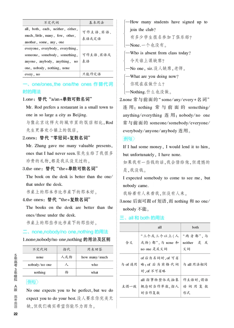 《1_2.PDF教参电子书——基础讲练册_2024版教学资源包_2024版.新高考版英语.5·3A版_3_专题三代词_2_PDF教参电子书》第4页预览