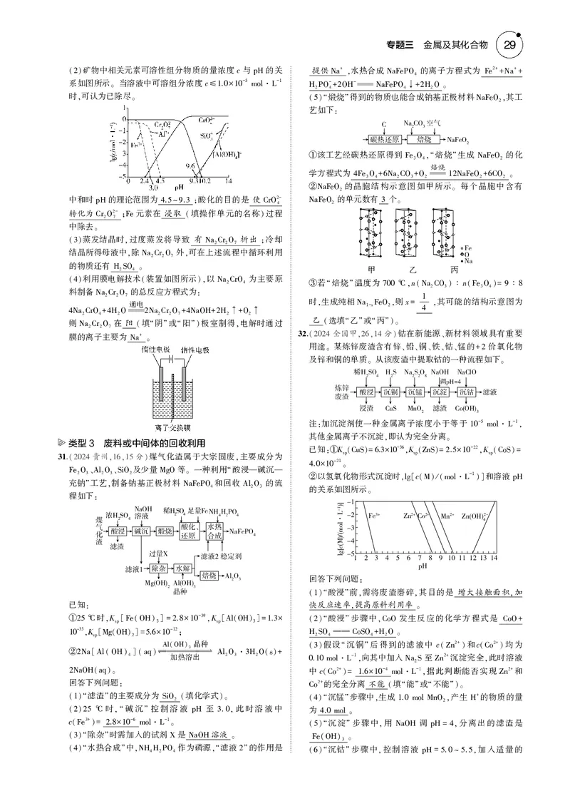 《1_03专题三金属及其化合物_2025版教学资源包_（总复习系列）2025版《5年高考3年模拟》新高考版B版（⭐全科）_2025版.新高考新教材版.选考总复习.化学.5·3B版_第一部分图书电子教参》第10页预览