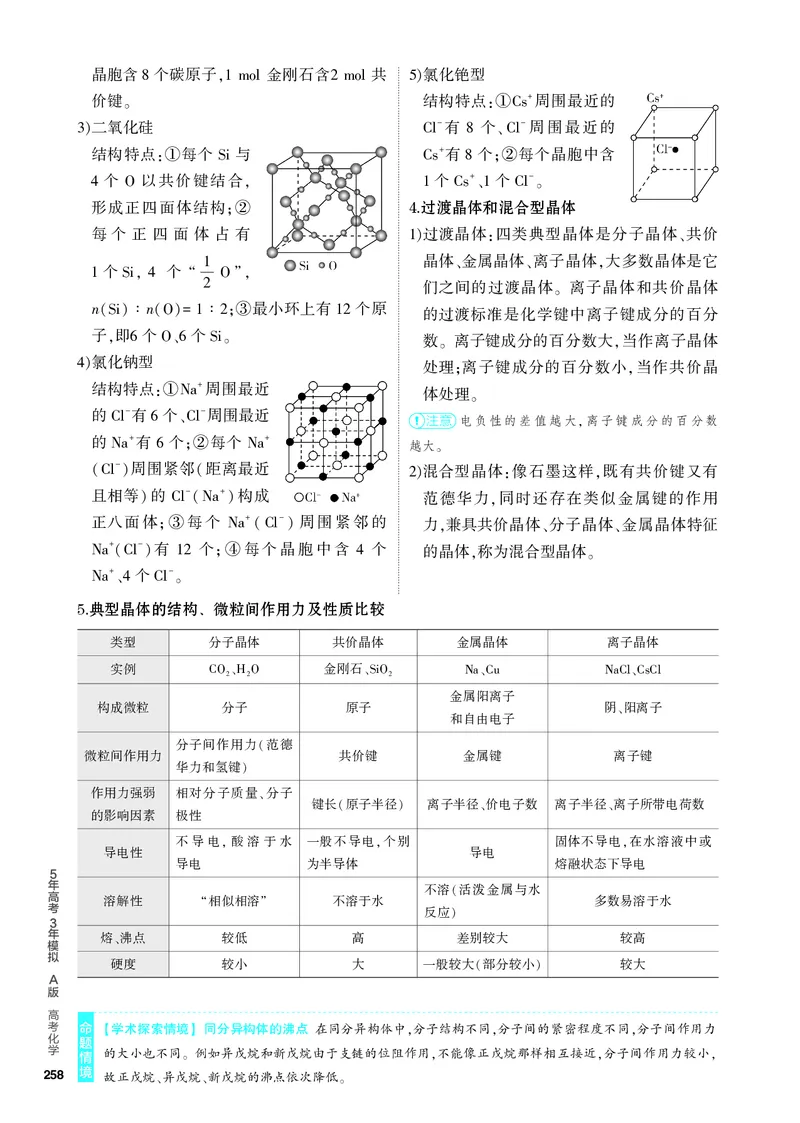 《1_4.PDF教参电子书——知识讲解册_2024版教学资源包_2024版.新高考版化学.5·3A版_8_专题八化学键分子和晶体的结构与性质_6_专题电子书》第4页预览