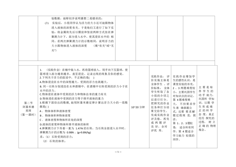 《人教版八下《浮力》(2)_作业初中物理作业设计_8下》第6页预览