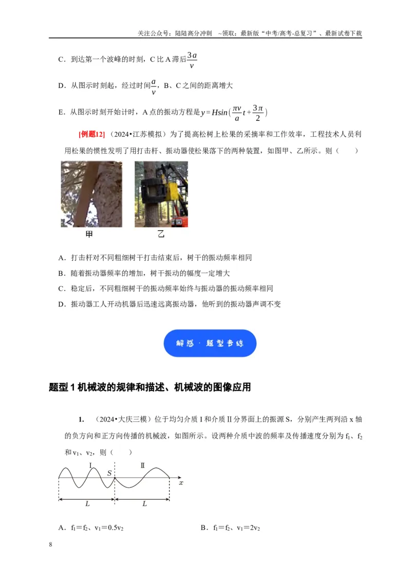 《第28讲　机械波（学生版）_04-物理-高考总复习_专项复习_2025年_2025高考物理考点精讲精练知识讲义专项训练_资料》第8页预览