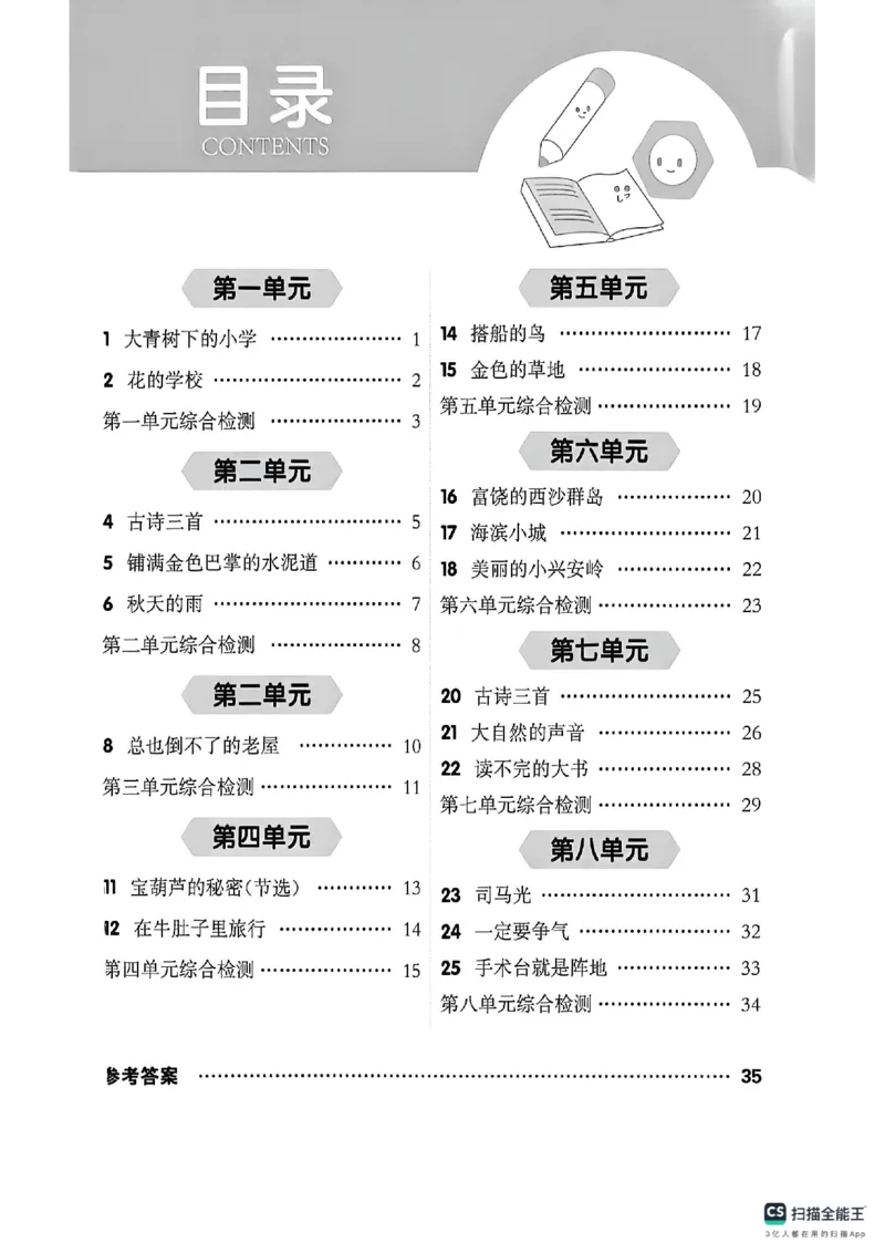 《默写专项_26秋小学初中各机构教辅大合集（一本、教材帮、阳光同学、王朝霞、实验班、小典中点、上分卷、白欧、课堂笔记等等）_26秋小学教辅资料_1026秋《金牌每课通》语数英_221》第2页预览