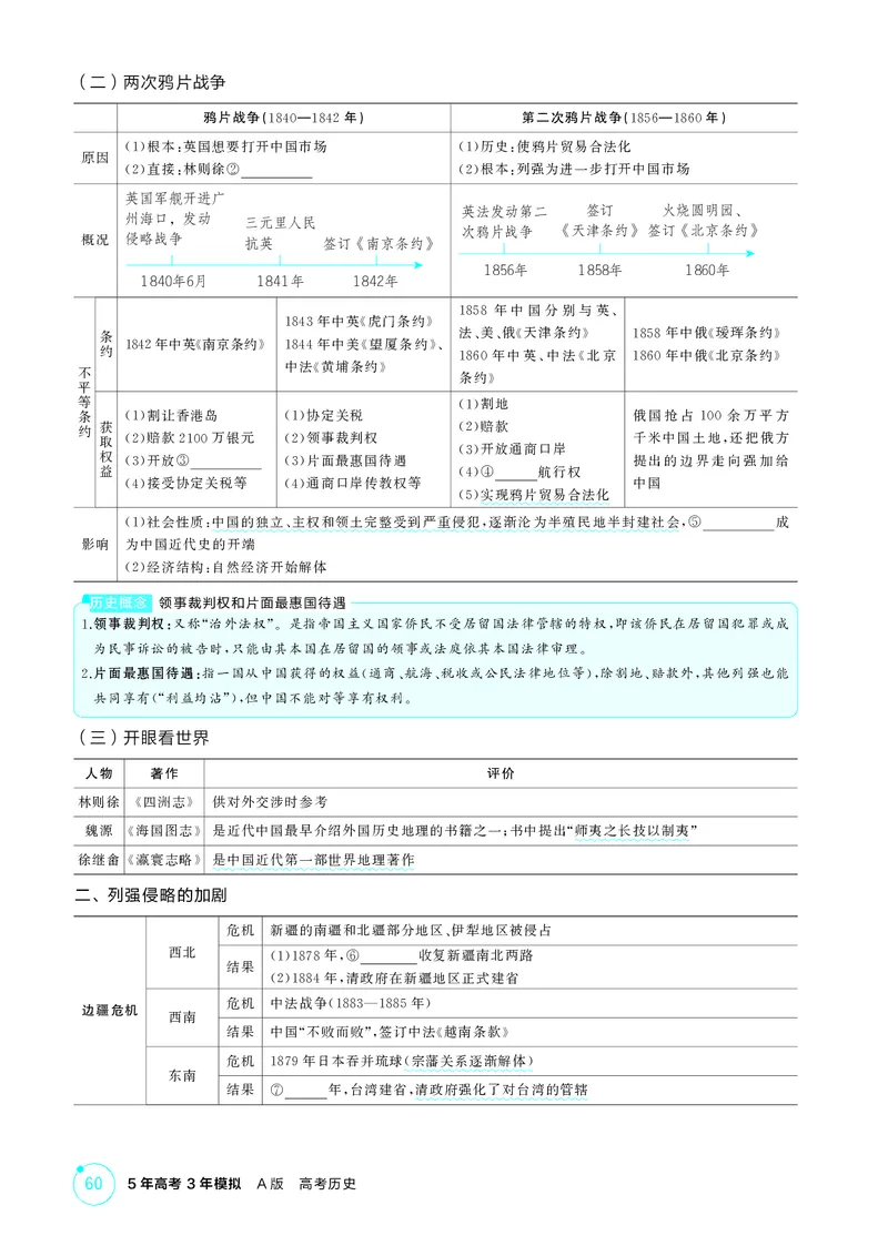 《1_05-第五单元　晚清时期的内忧外患与救亡图存_2026版教学资源包_202653高考总复习A版_湖南版_2026版.湖南版.选考总复习.历史.5·3A版_二、教师用书PDF_必修中外历史纲要（上）_2_精讲册PDF》第2页预览