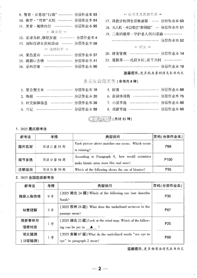 《1精讲本A4_2026版《万维中考试题研究》多省合集_2026版《万唯中考-试题研究》重庆语数英物化道历_2026万唯中考试题研究重庆英语》第2页预览