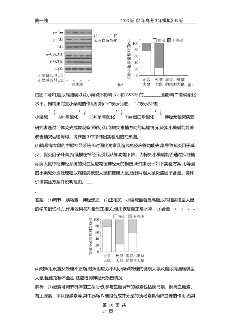 《1_专题18　体液调节（专题资料包）_2023版教学资源包_2023版新高考新教材版选考总复习生物5·3B版_18_专题十八体液调节_1_专题资料包》第10页预览