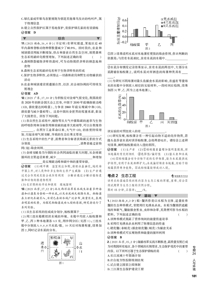 《1_专题24　人与环境(PDF版）_2023版教学资源包_2023版新高考新教材版选考总复习生物5·3B版_24_专题二十四人与环境_4_专题电子书》第2页预览
