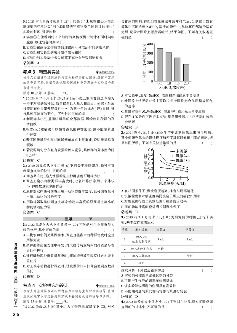 《1_专题28　实验与探究(PDF版）_2023版教学资源包_2023版新高考新教材版选考总复习生物5·3B版_28_专题二十八实验与探究_4_专题电子书》第2页预览