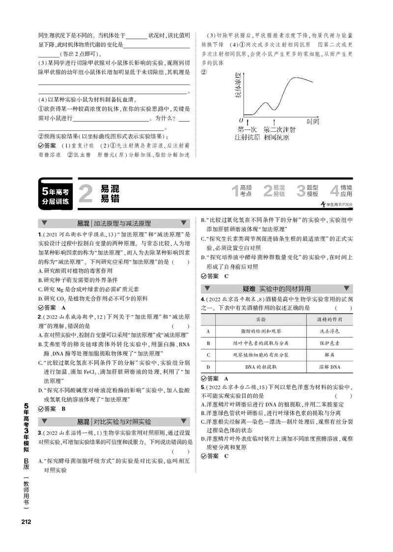 《1_专题28　实验与探究(PDF版）_2023版教学资源包_2023版新高考新教材版选考总复习生物5·3B版_28_专题二十八实验与探究_4_专题电子书》第4页预览