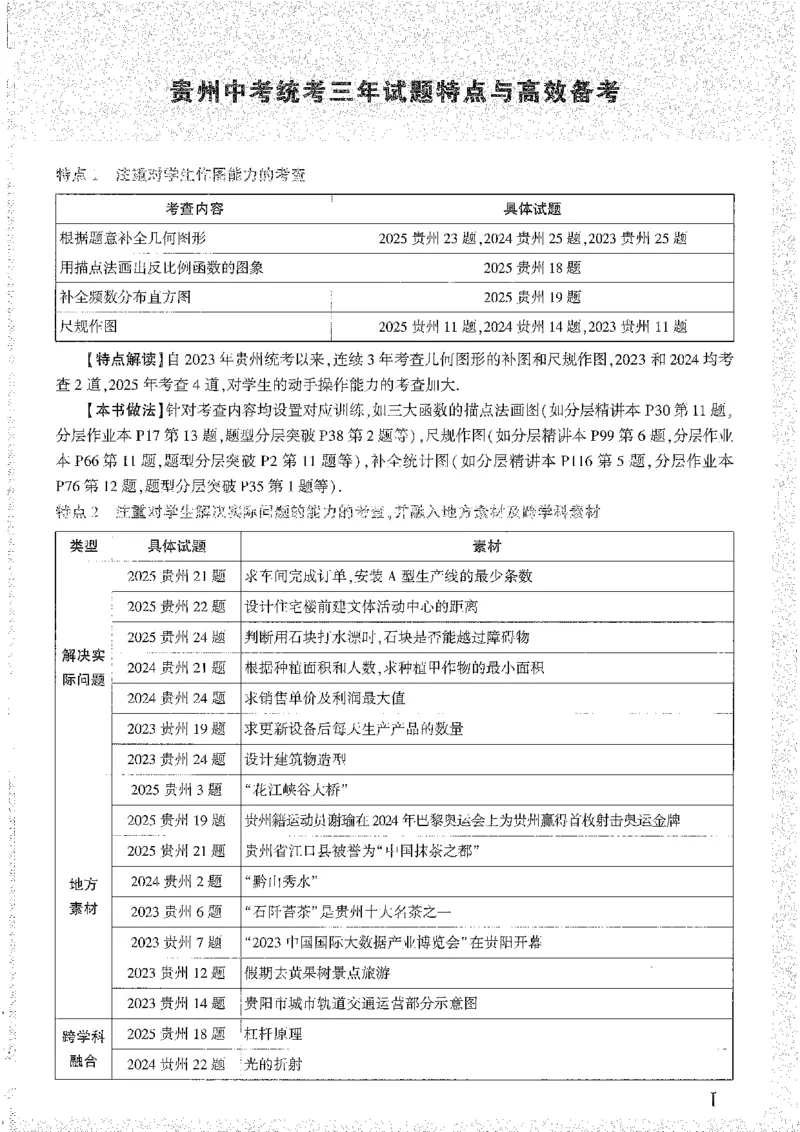《1分层精讲本A4_2026版《万维中考试题研究》多省合集_2026版《万唯中考-试题研究》贵州语数英物化_2026万唯中考试题研究贵州数学》第5页预览